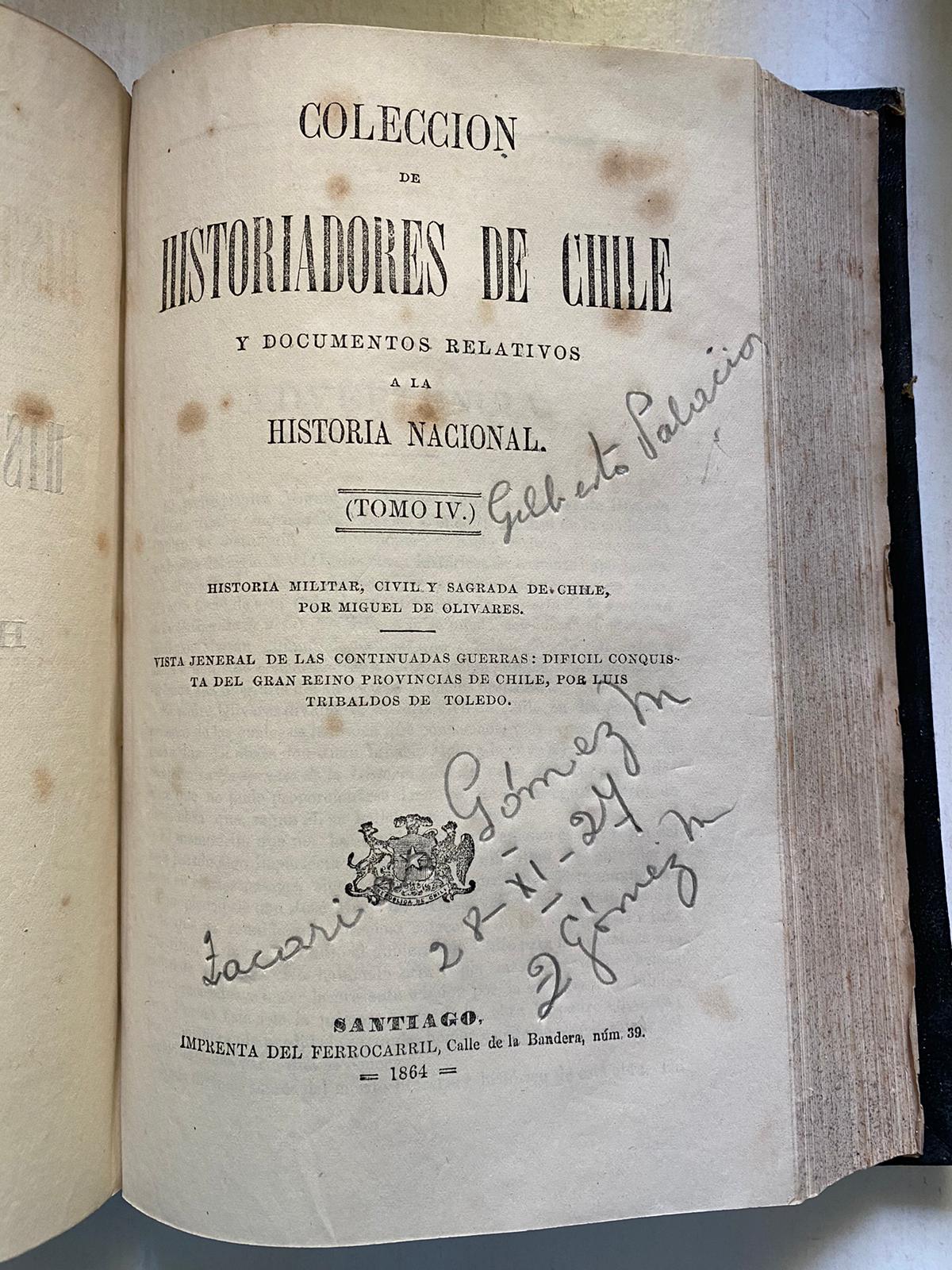 Colección de Historiadores de Chile y Documentos Relativos a la Historia Nacional TOMO III (1863) Y IV (1864) - Imagen 10