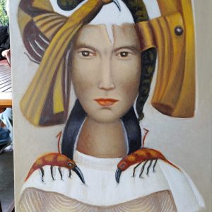OLEO SOBRE TELA CARMEN ALDUNATE