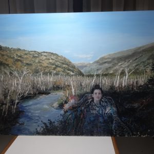 MUJER EN EL BOSQUE de Lorenzo Moya