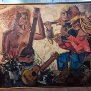 LES MUSICIENS DU BONHER  de Domenico Agnello 1921 - 1988  Escuela Italiana