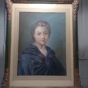 RETRATO DE MUJER firmado por Isabey