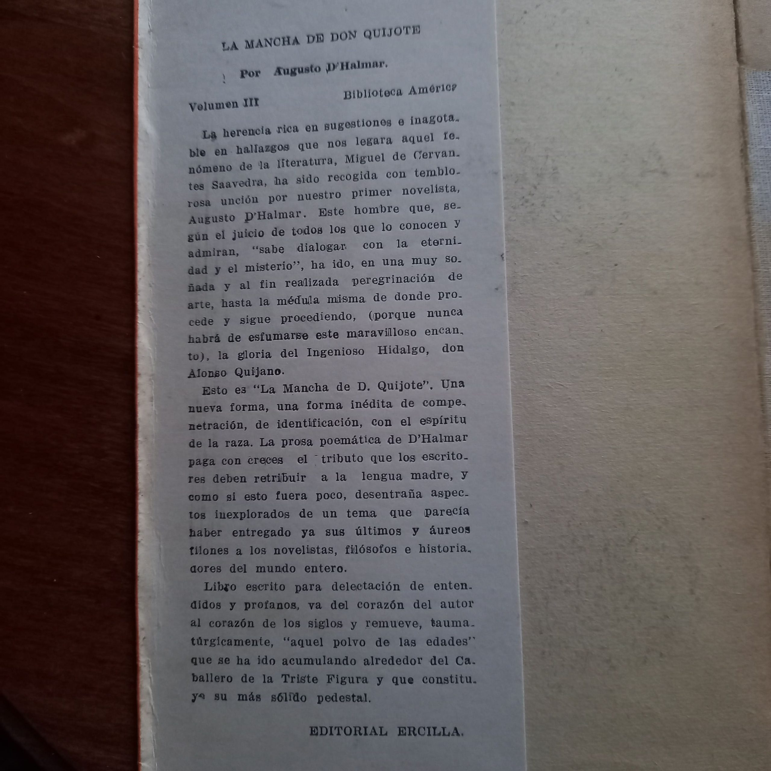 LA MANCHA DE DON QUIJOTE de Augusto D'Halmar - Imagen 4