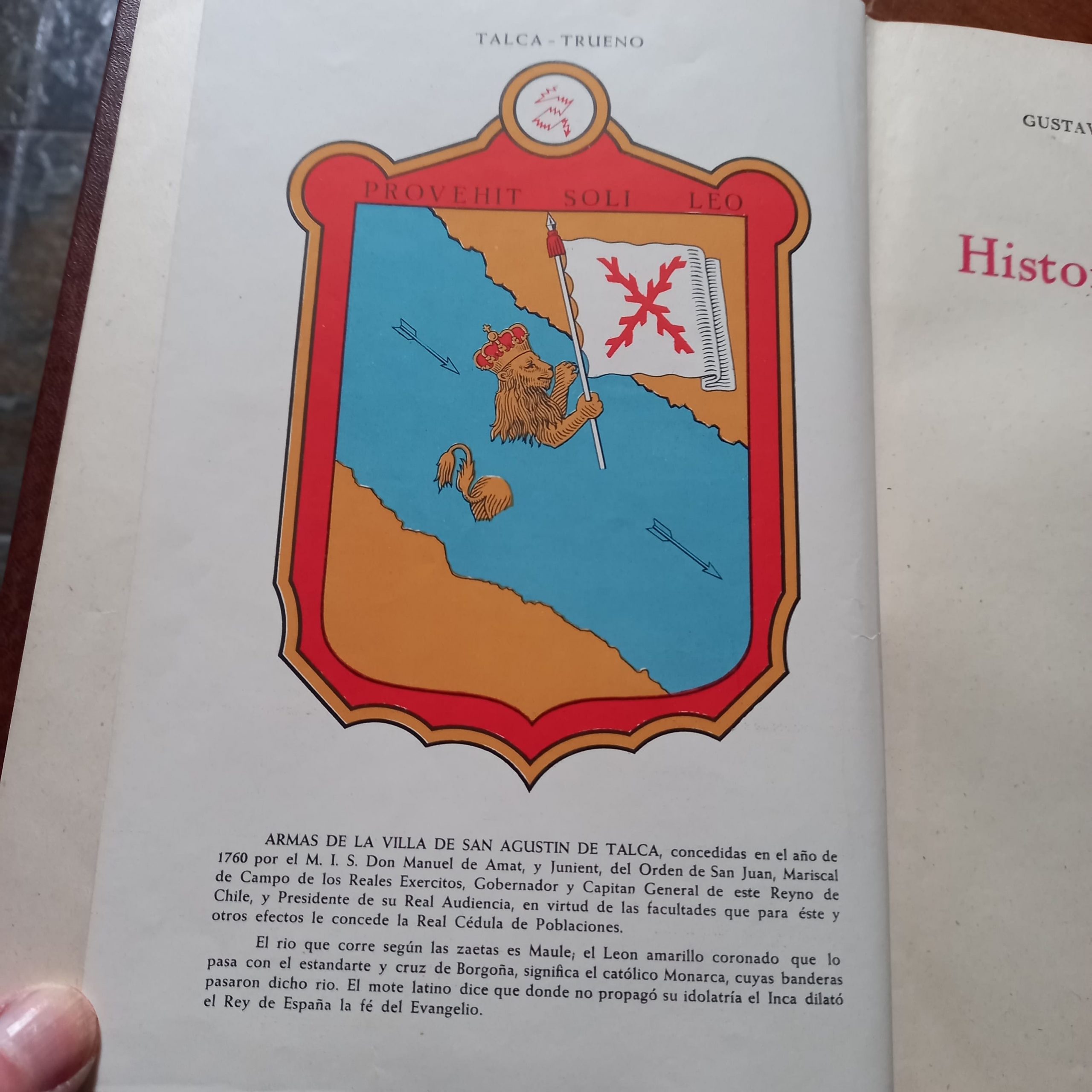 HISTORIA DE TALCA 1742 - 1942 de Gustavo Opazo Maturana - Imagen 2