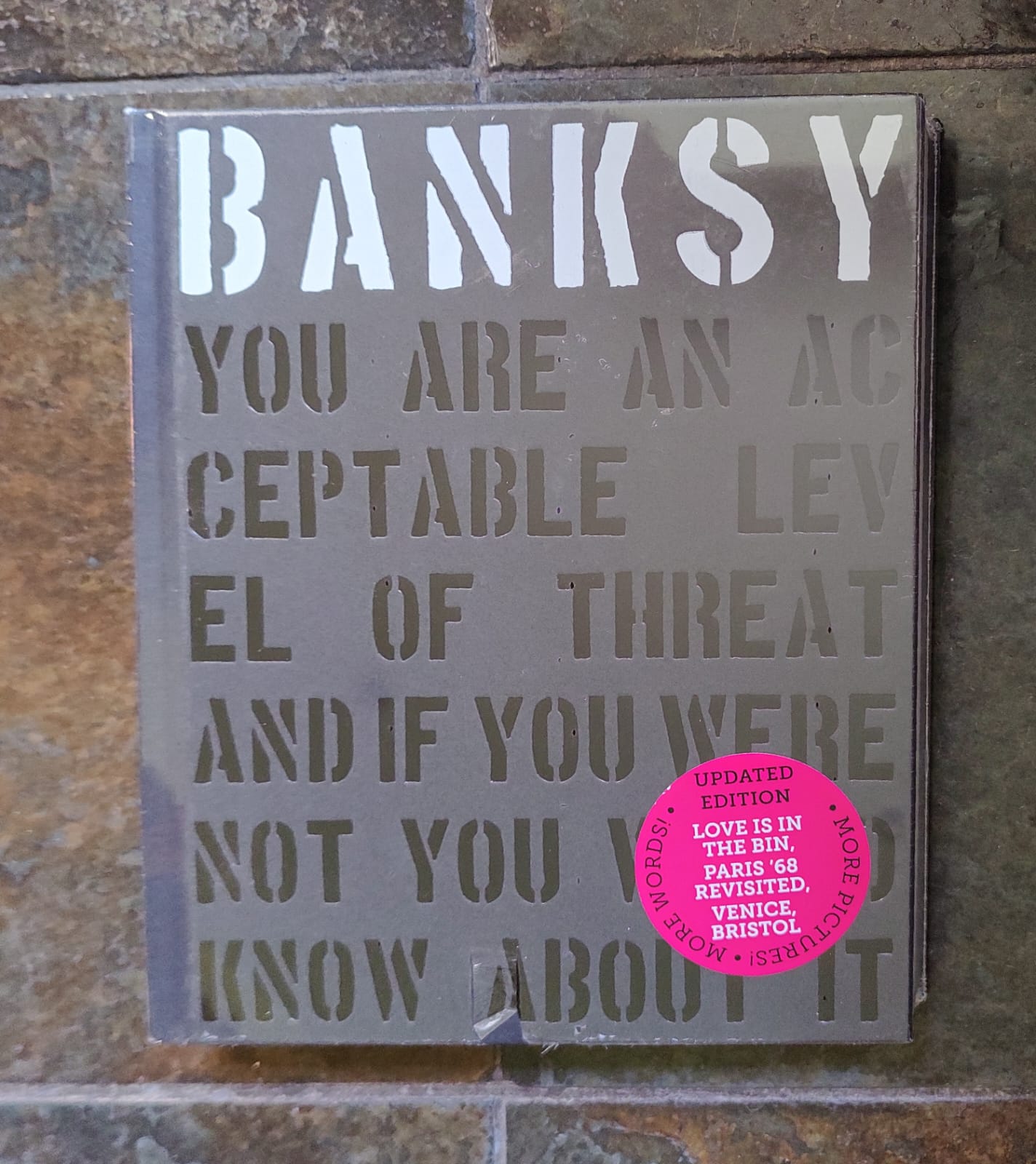 YOU ARE AN ACCEPTABLE LEVEL OF THREAT de Bansky