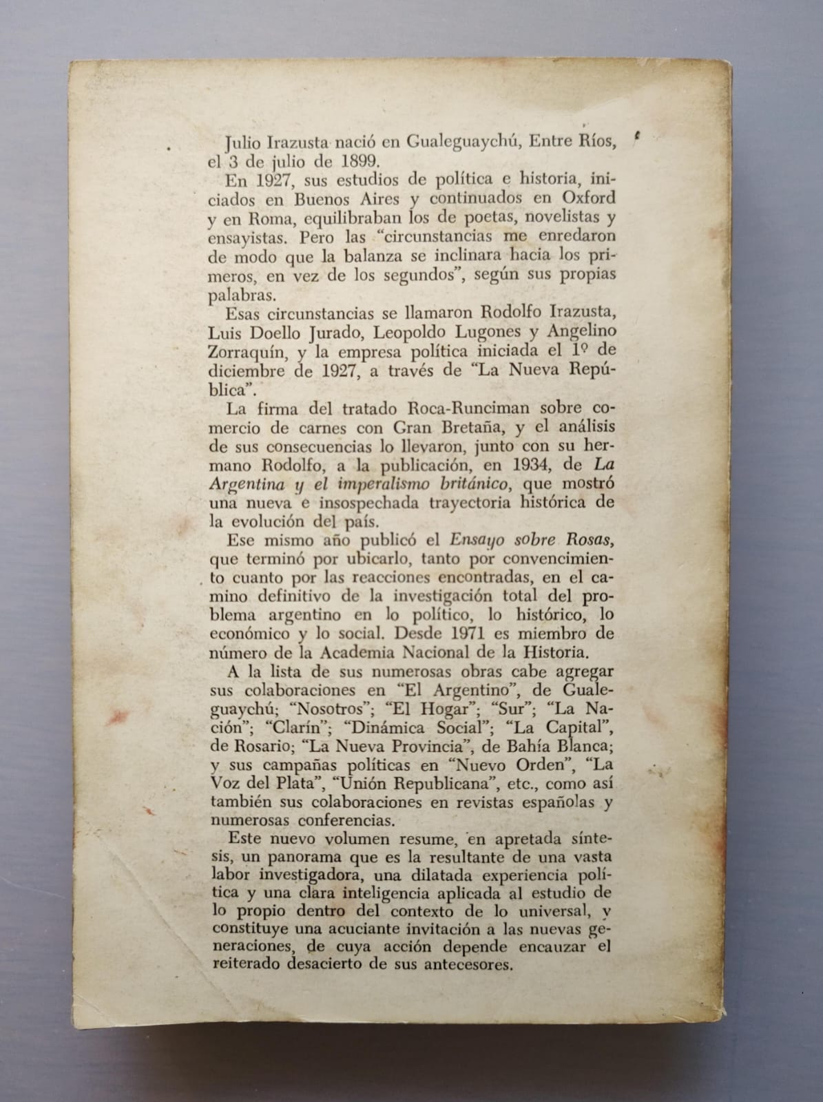 BREVE HISTORIA DE LA ARGENTINA de Julio Irazusta - Imagen 4
