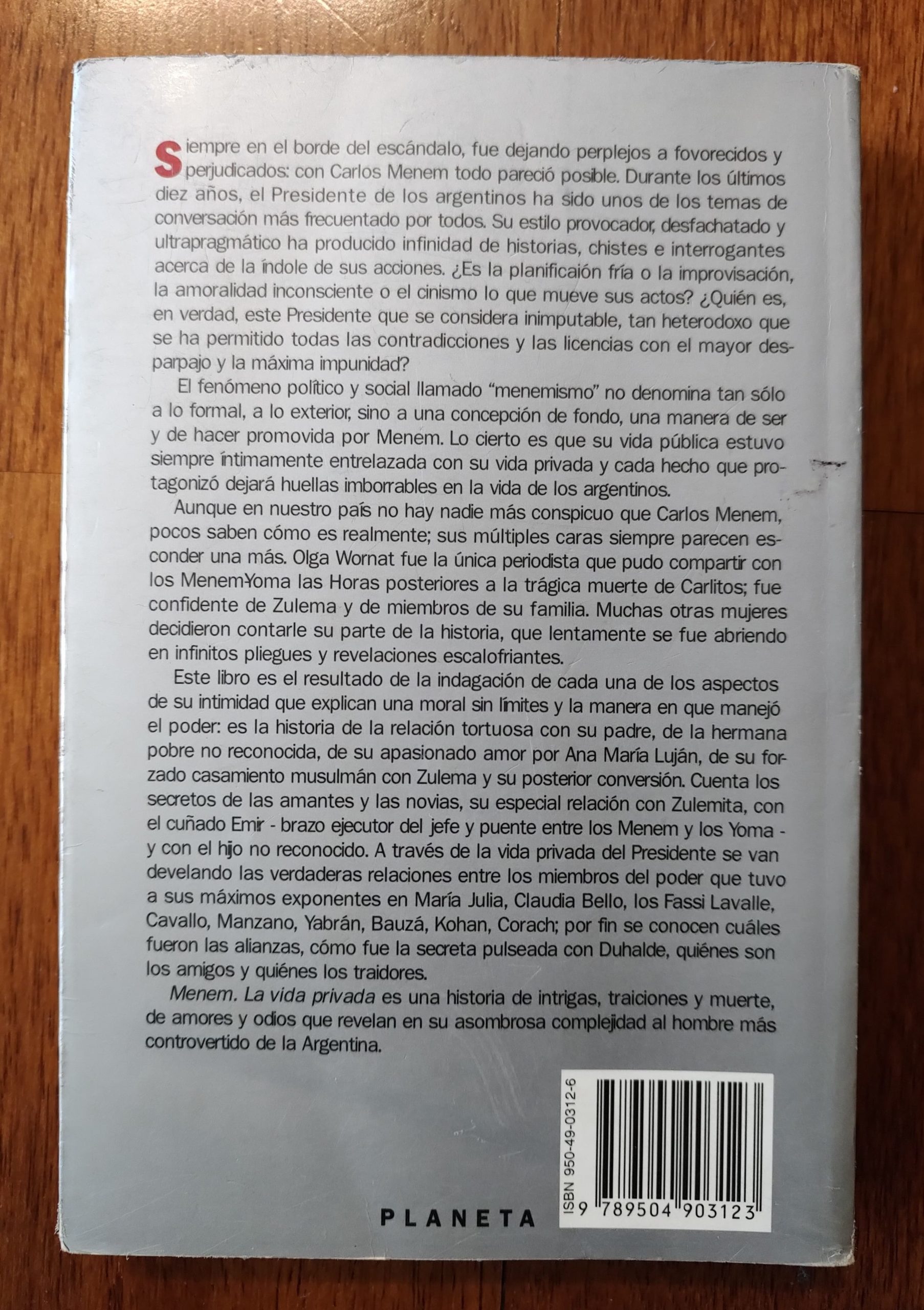 MENEM LA VIDA PRIVADA de Olga Wornat - Imagen 3