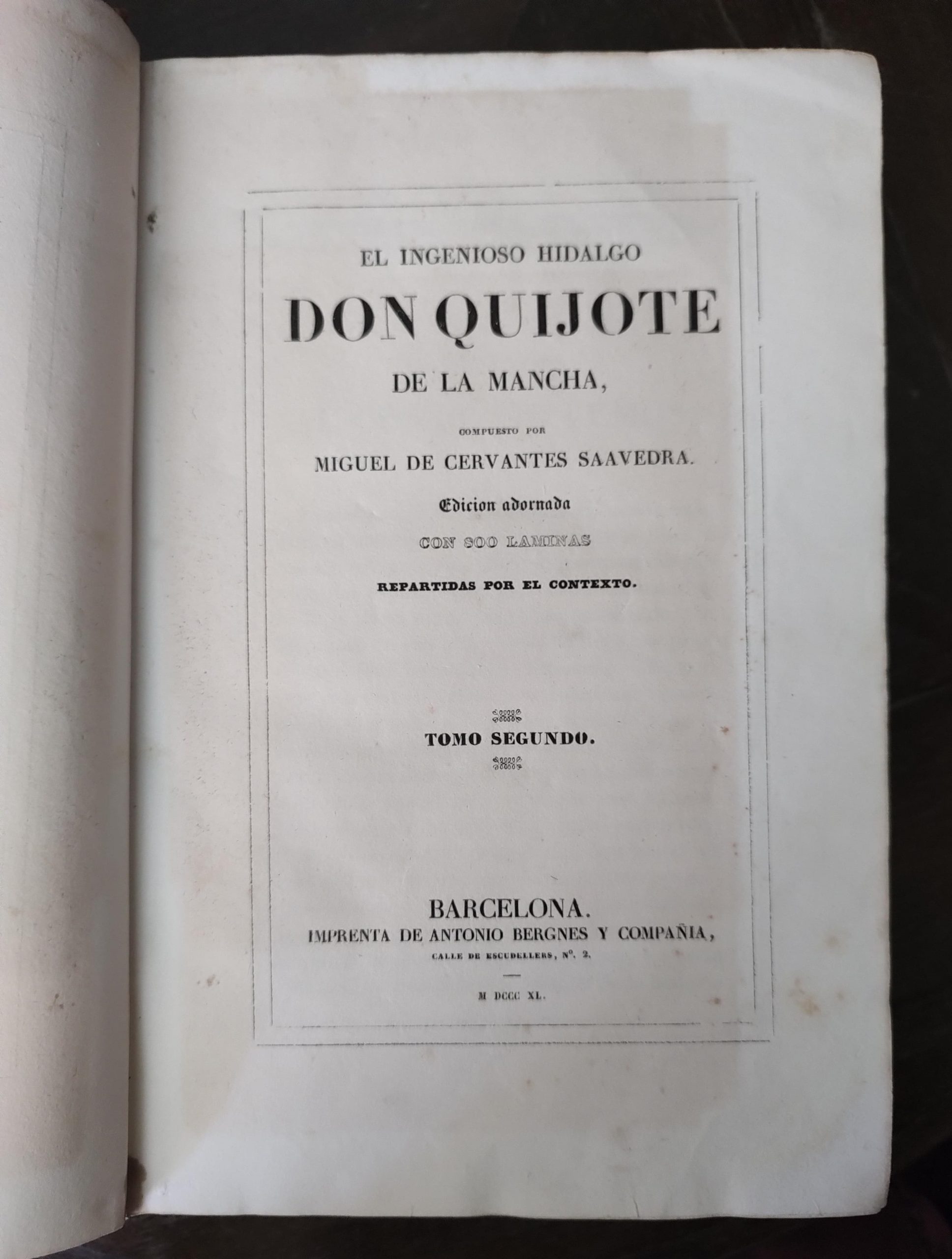 DON QUIJOTE DE LA MANCHA (EDICIÓN ADORNADA), TOMO I Y II de Miguel de Cervantes - Imagen 7