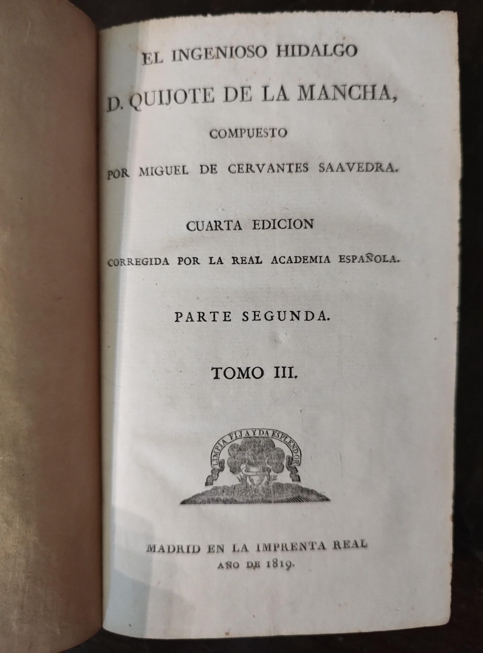 EL INGENIOSO HIDALGO DON QUIJOTE DE LA MANCHA, TOMOS I-IV de Cervantes, corregido por la RAE - Imagen 6