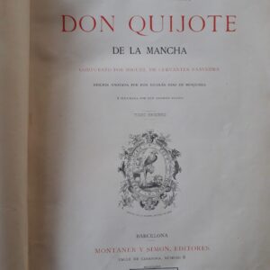 El Quijote De La Mancha tomos 1 y 2 (edición Antigua De Colección)