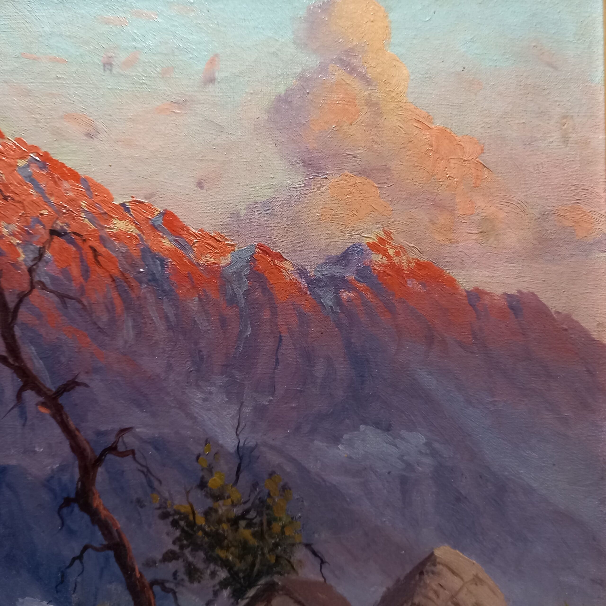 "ATARDECER" de Benito Ramos Catalán - óleo sobre tela - Imagen 5