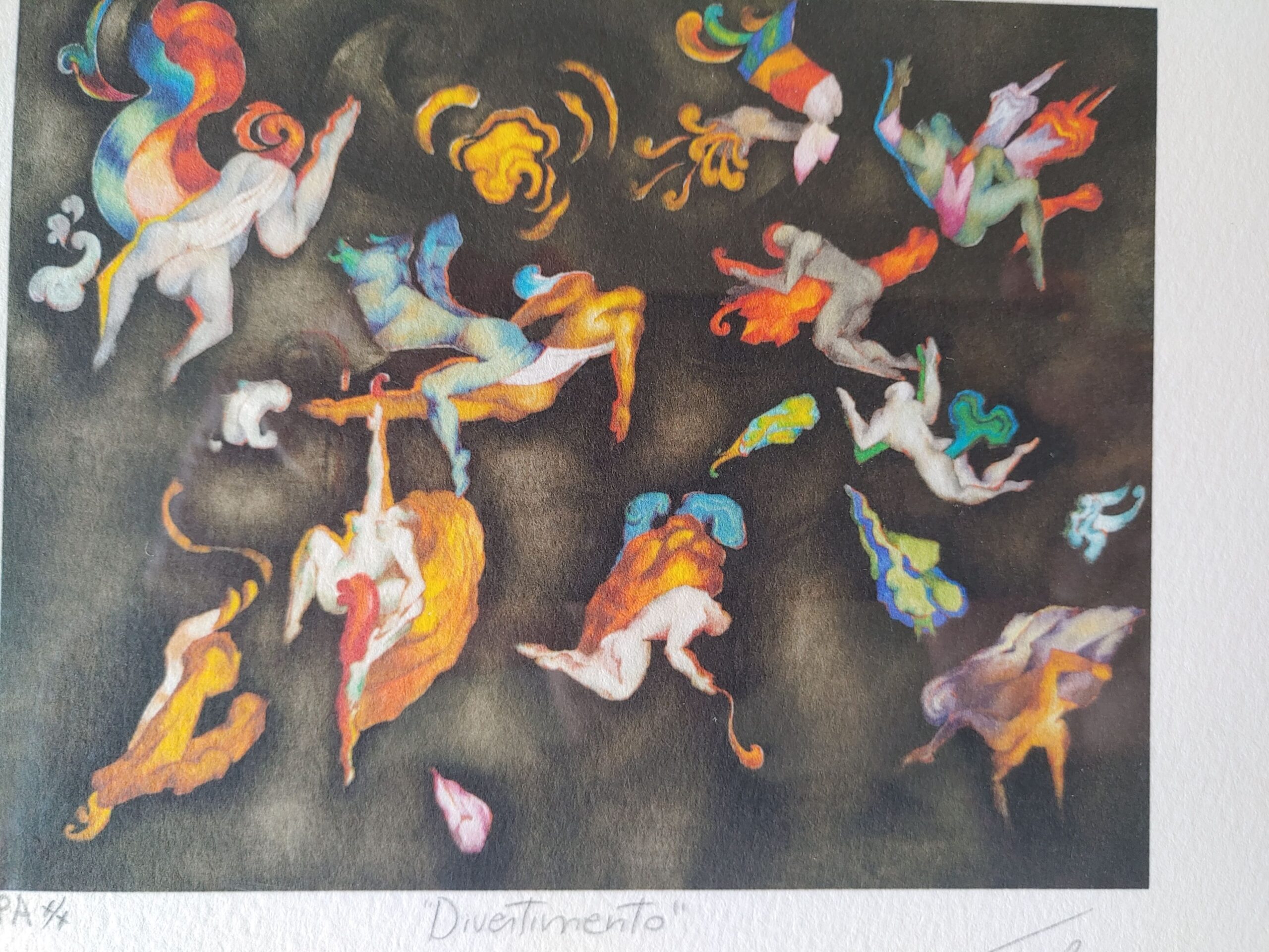 Mario Toral: Divertimiento - Grabado Original (gliceé a doce colores) - Imagen 6