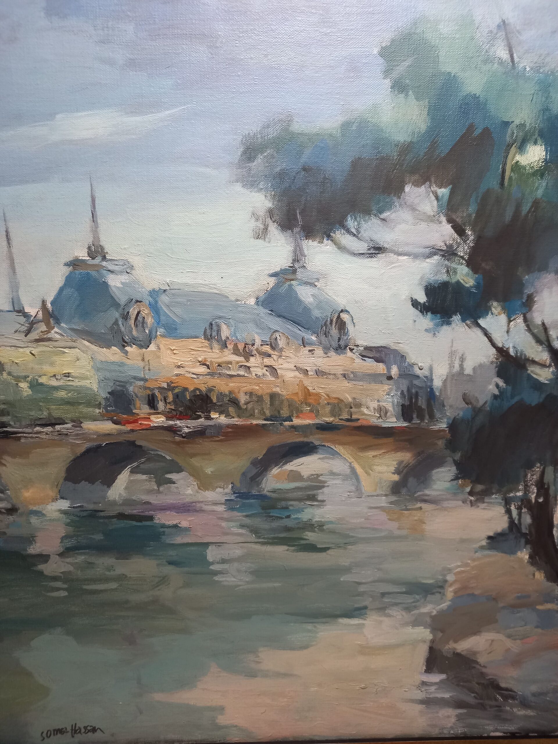 Gómez Hassan Vista del Senna en D´Orsay. Paris - Imagen 3