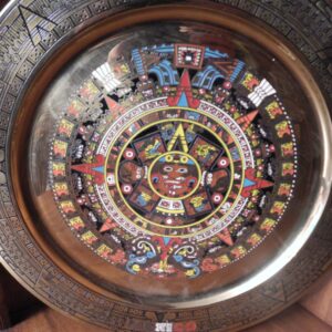 Plato De Bronce Esmaltado