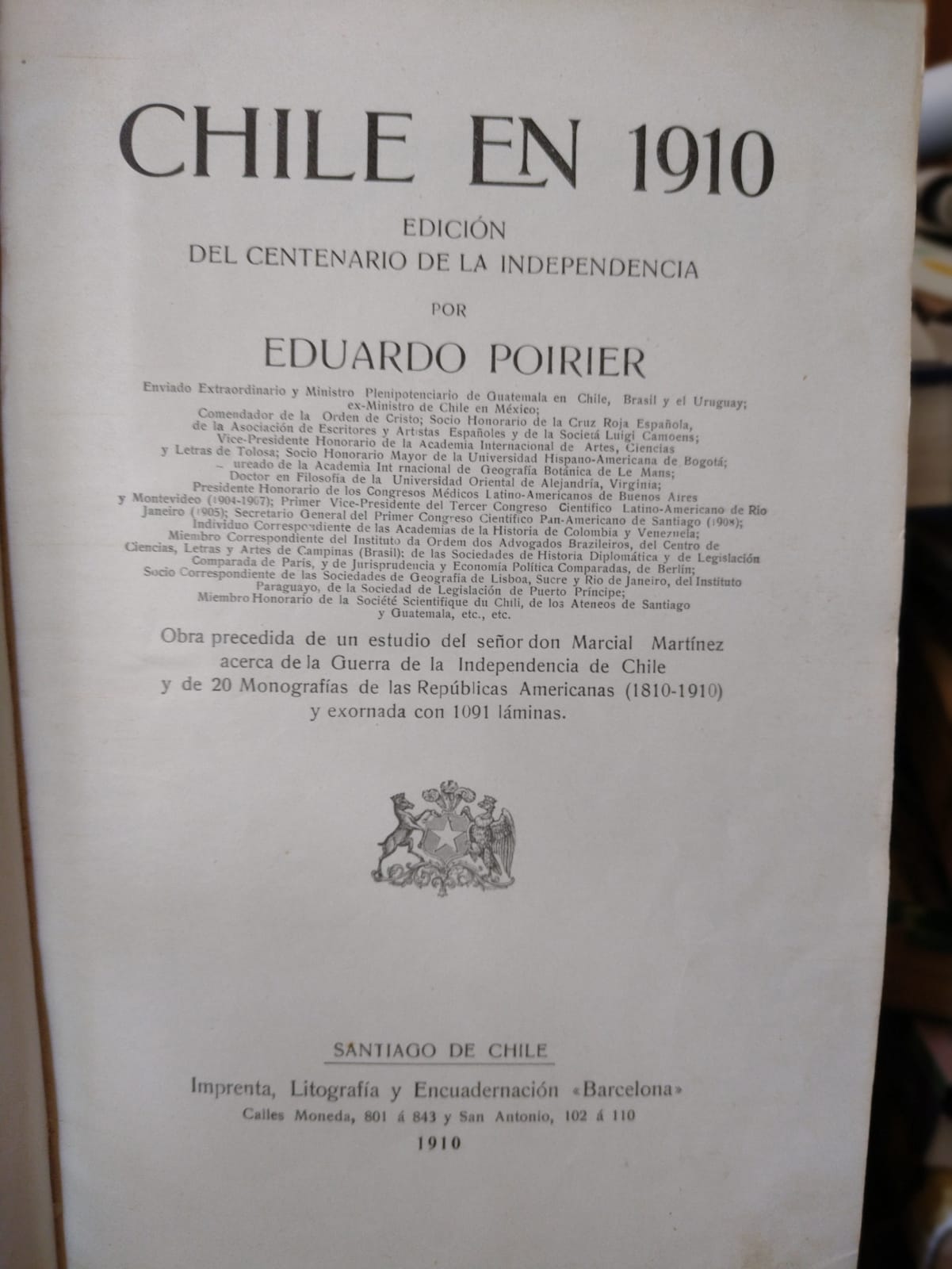 Chile en 1910 - Eduardo Poirier