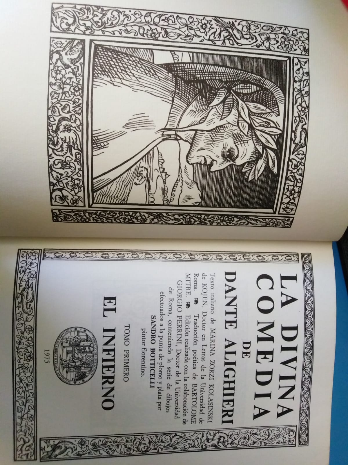 LA DIVINA COMEDIA - Dante Alighieri -III Tomos - 1975 - círculo de Bibliófilos