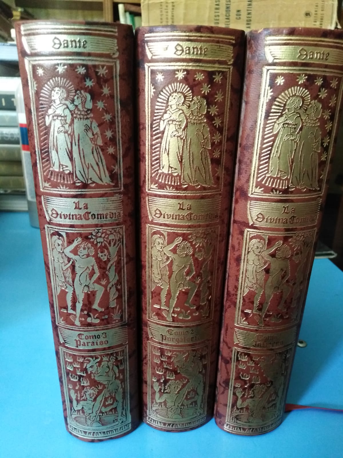 LA DIVINA COMEDIA - Dante Alighieri -III Tomos - 1975 - círculo de Bibliófilos
