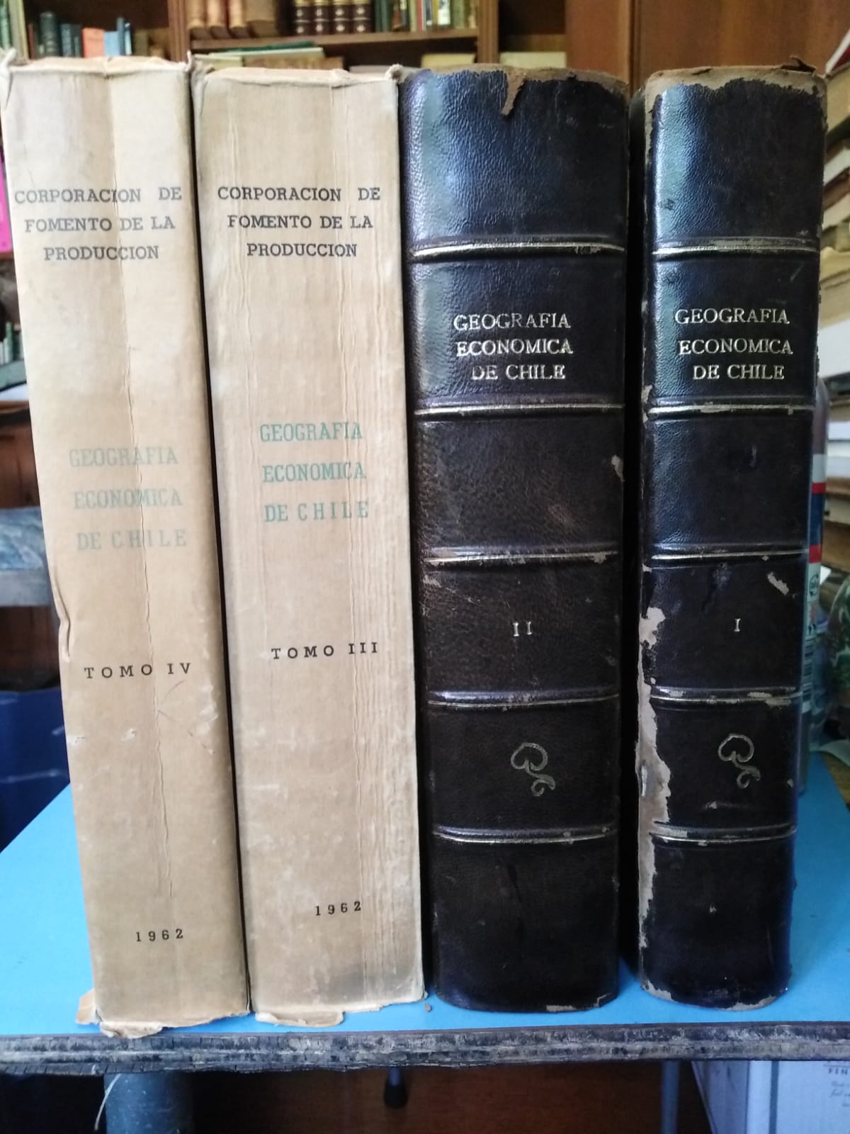 Geografía Económica de Chile - CORFO - 1962 - 4 TOMOS