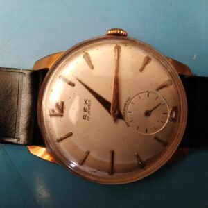 Reloj pulsera antiguo "REX 17 jewels" a cuerda varón.