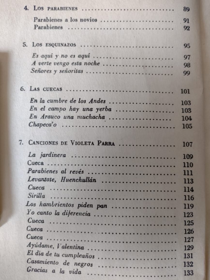 "Todo Violeta Parra" - Antología presentada por Alfonso Alcalde - 2a edición 1975