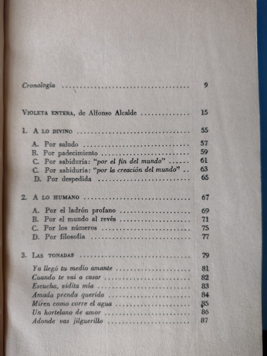 "Todo Violeta Parra" - Antología presentada por Alfonso Alcalde - 2a edición 1975