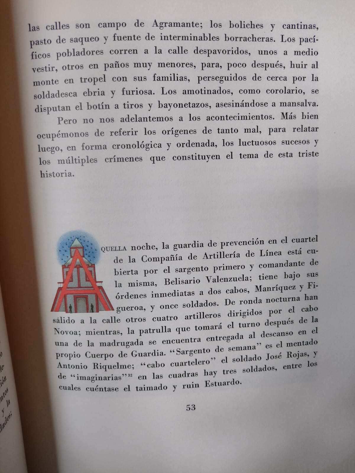 El Motín de los Artilleros – ilustraciones en colores de acuarela – 1934