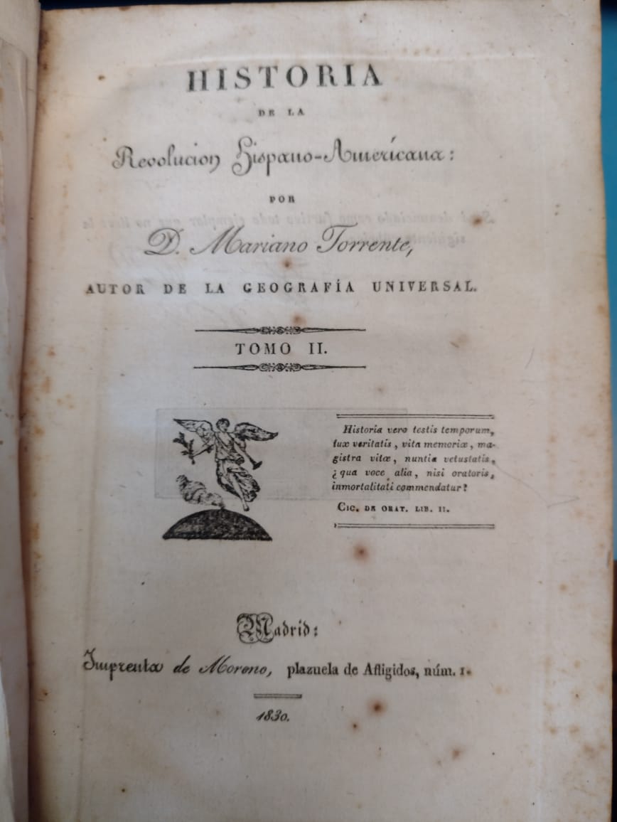 Historia de la Revolución Hispano-Americana - Mariano Torrente - 1829/30