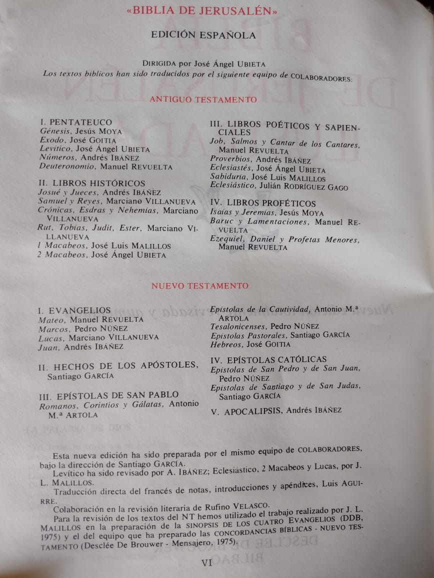 Biblia de Jerusalén - 1975 - edición ilustrada y aumentada- formato gigante
