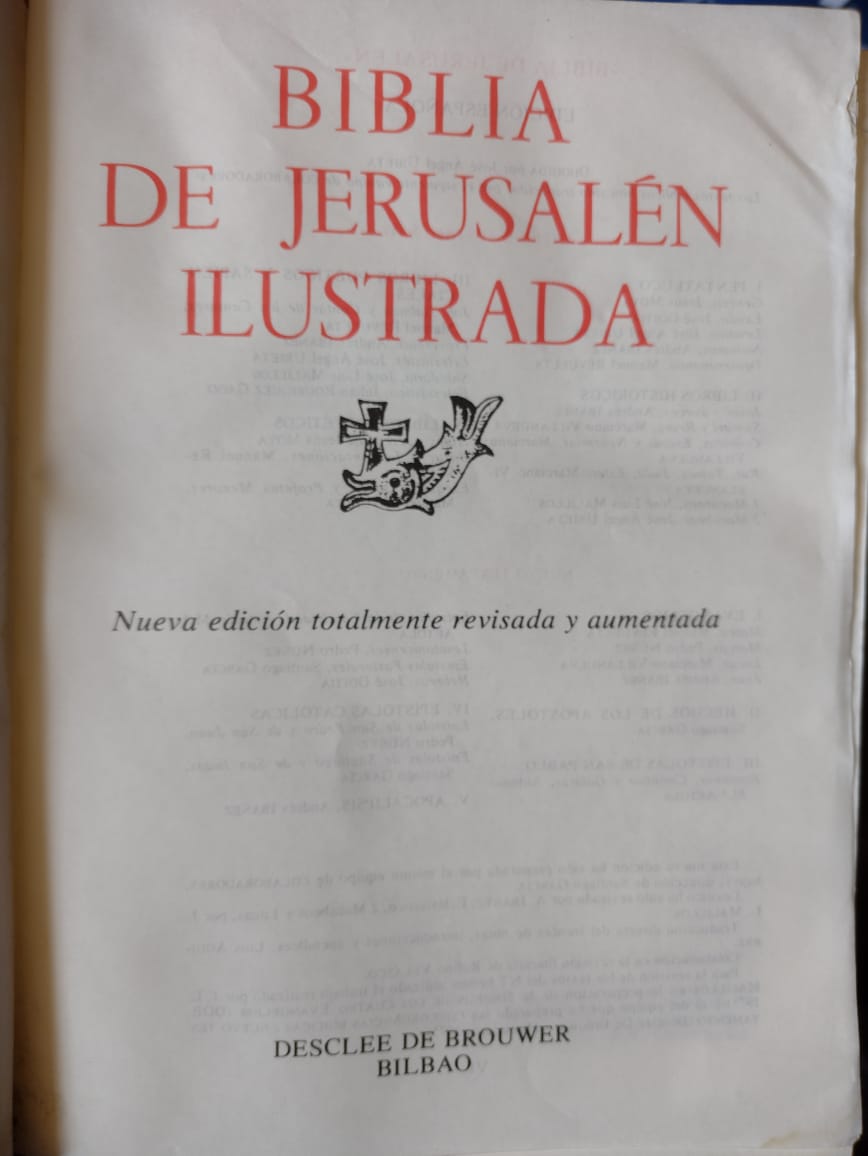 Biblia de Jerusalén - 1975 - edición ilustrada y aumentada- formato gigante