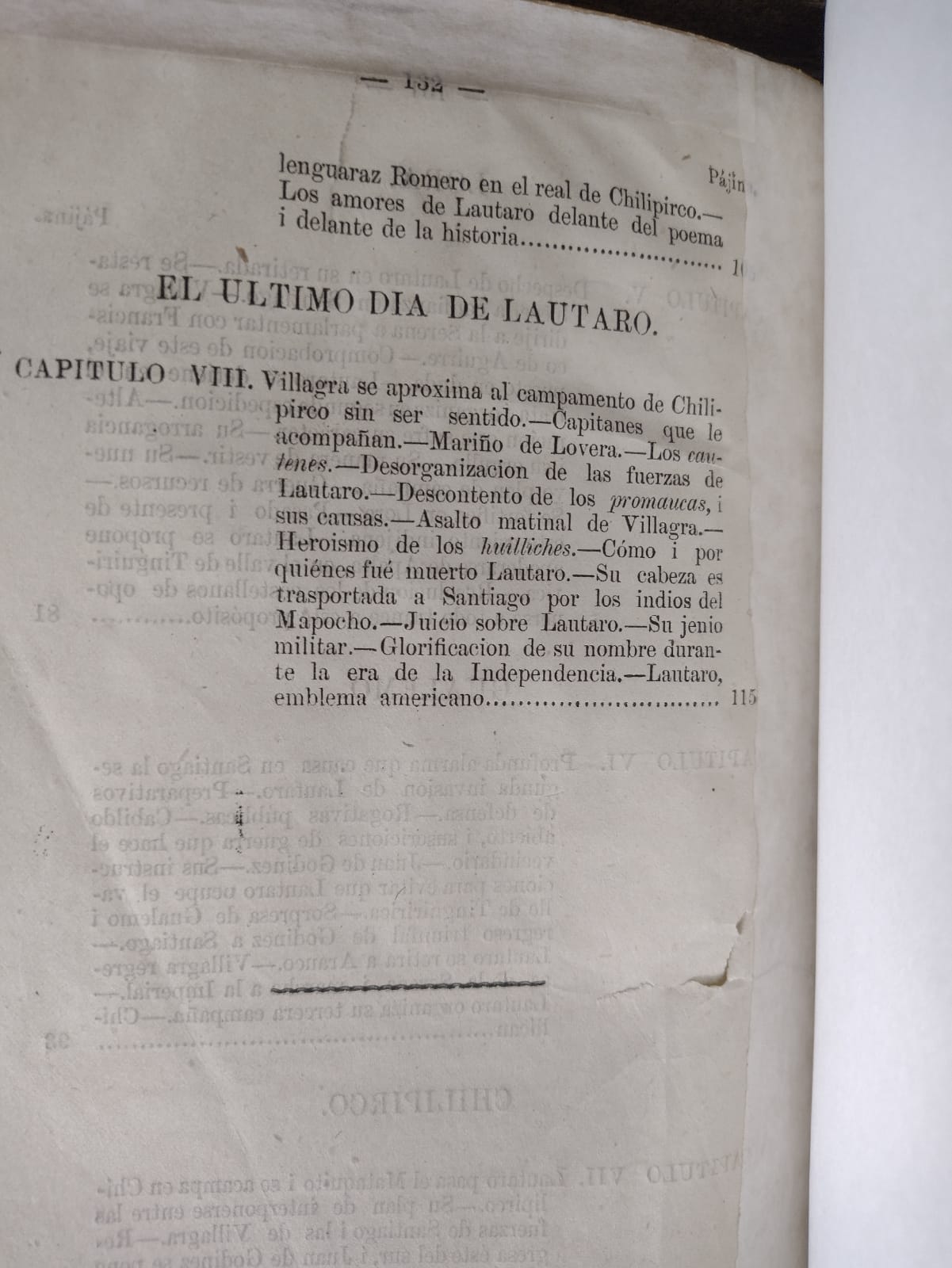 Lautaro y sus tres campañas contra Santiago