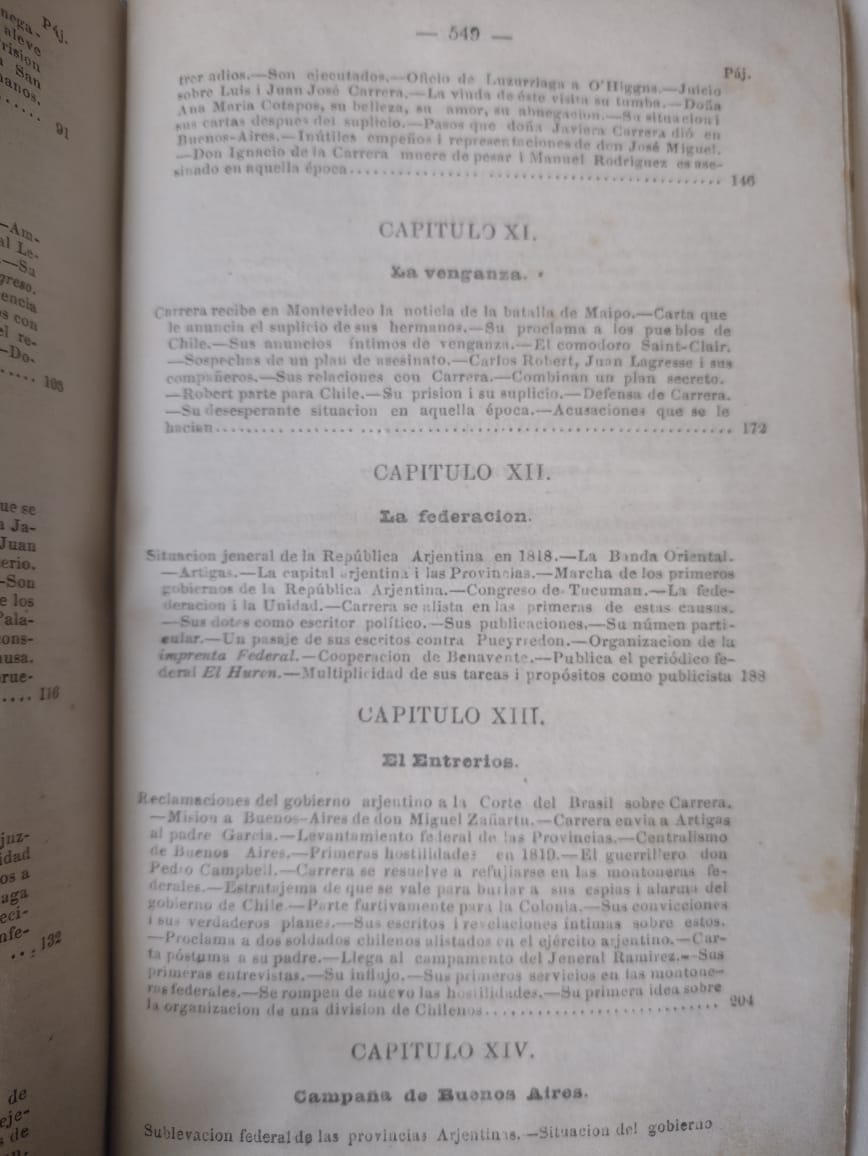 El Ostracismo de los Carrera - Benjamín Vicuña Mackenna - 1857