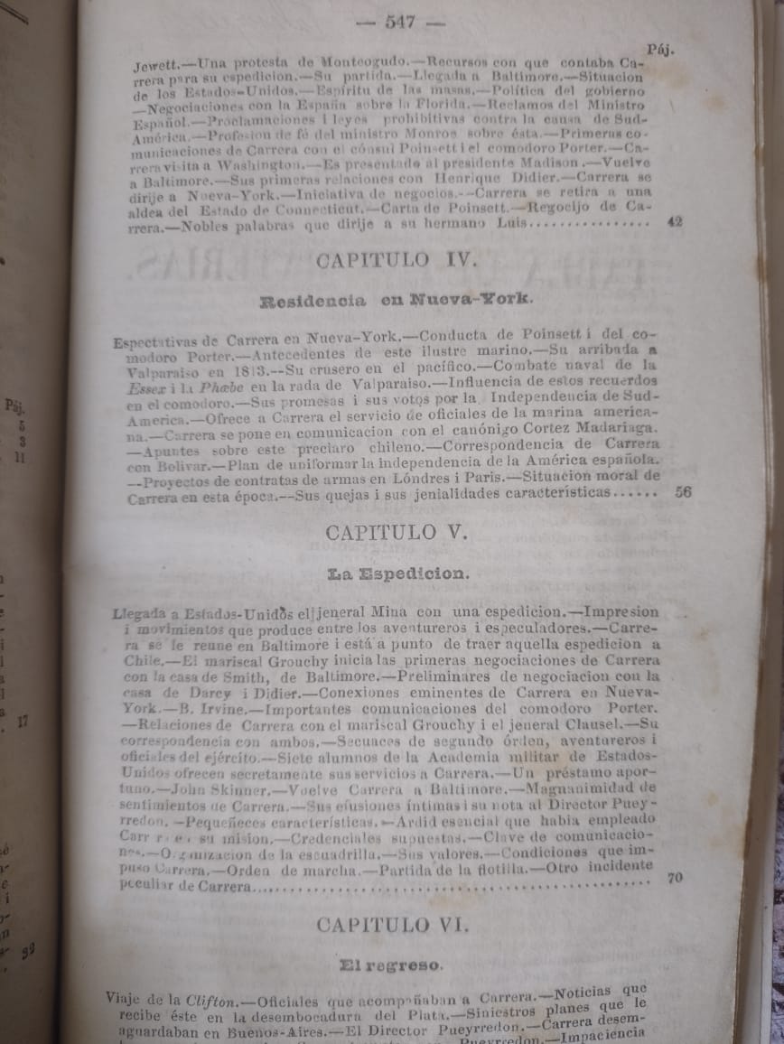 El Ostracismo de los Carrera - Benjamín Vicuña Mackenna - 1857