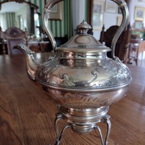 Tetera-cafetera de plata inglesa sterling 925 con sus sellos