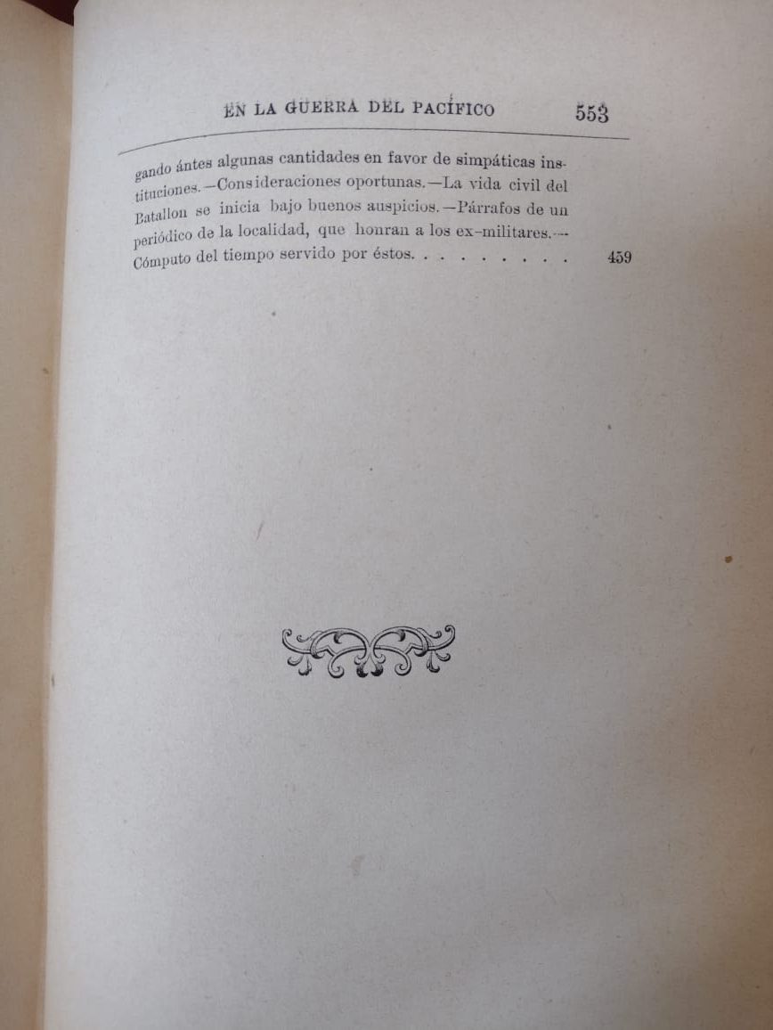 Los Representantes de la Provincia de Aconcagua en la Guerra del Pacífico 1879/1884 - Florentino Salinas - 1893