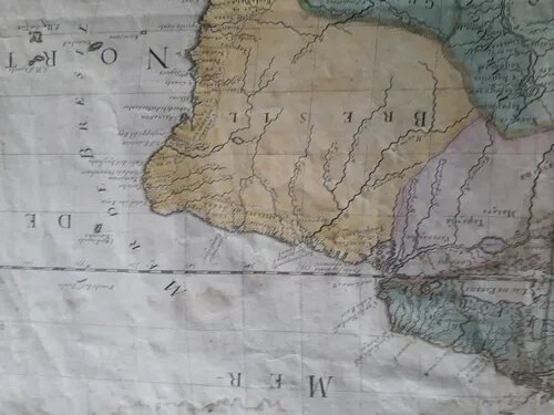 Mapa Antiguo Amerique Meridionale. Par G. Sanson . 1679