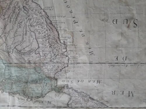 Mapa Antiguo Amerique Meridionale. Par G. Sanson . 1679