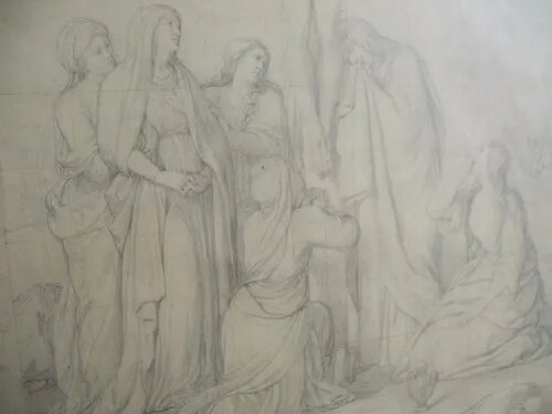Bocetos A Tinta Y Lapiz Siglo XVIII