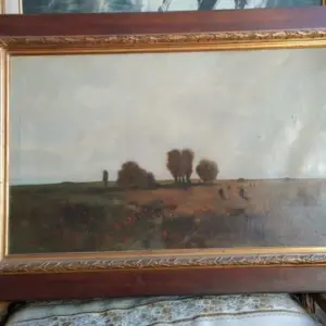 Pintura Paisaje Europeo 123cmx84cm C/marco Firmado