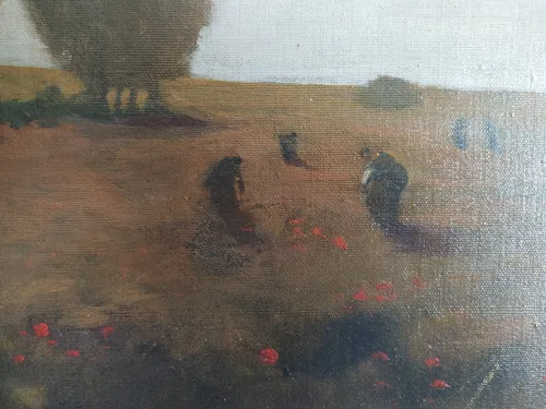 Pintura Paisaje Europeo 123cmx84cm C/marco Firmado