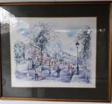 Acuarela De Legai. Paris Le Lapin Agile Montmantre - Imagen 4