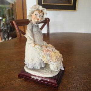 Porcelana Capo Di Monte Original Florista 24 Cm