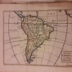 Mapa De America Del Sur J. Senex C. 1741 Certificado