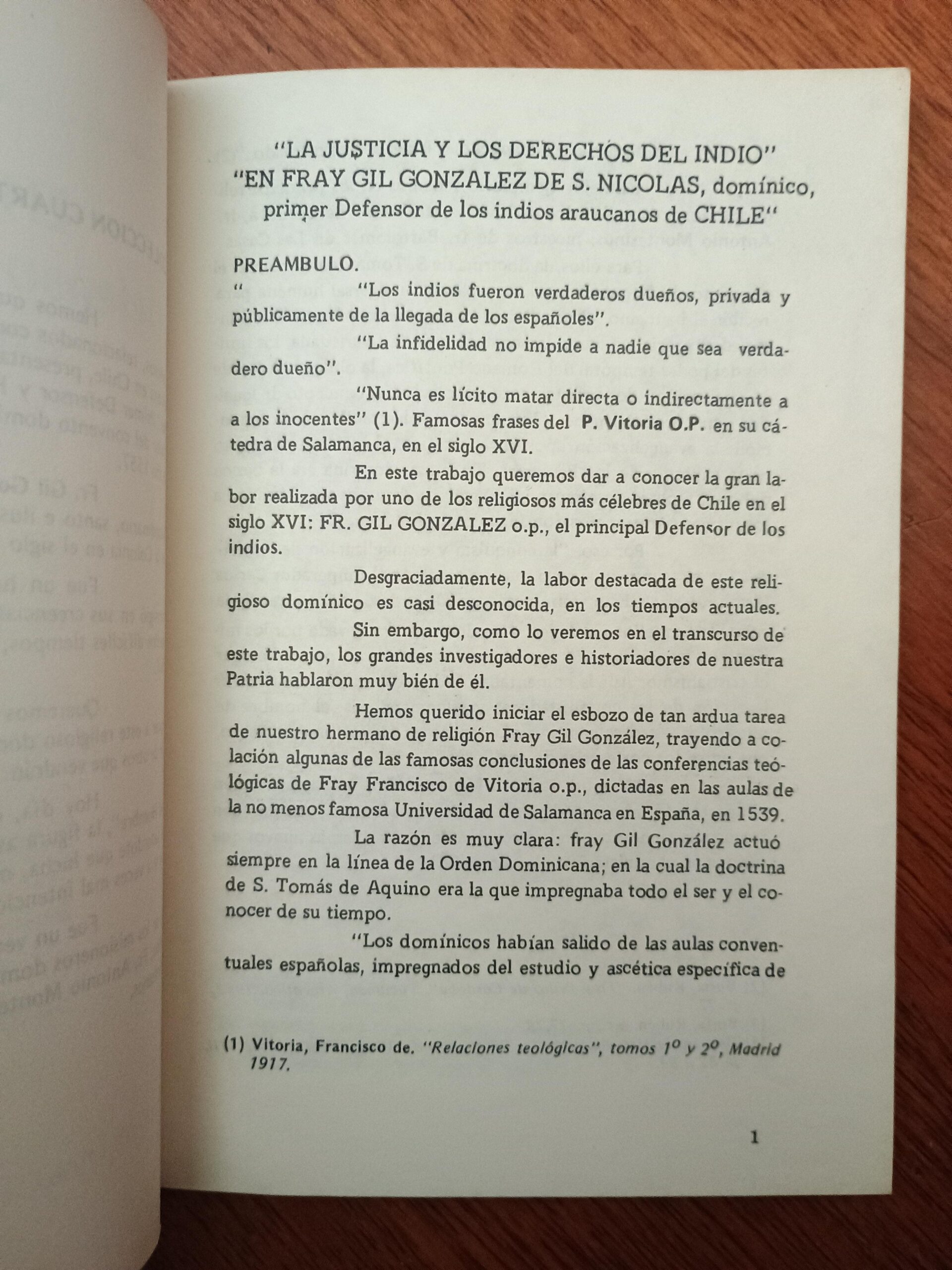 EL PRIMER DEFENSOR DE LOS INDIOS EN CHILE de Fr. Ramón Ramírez - Imagen 2