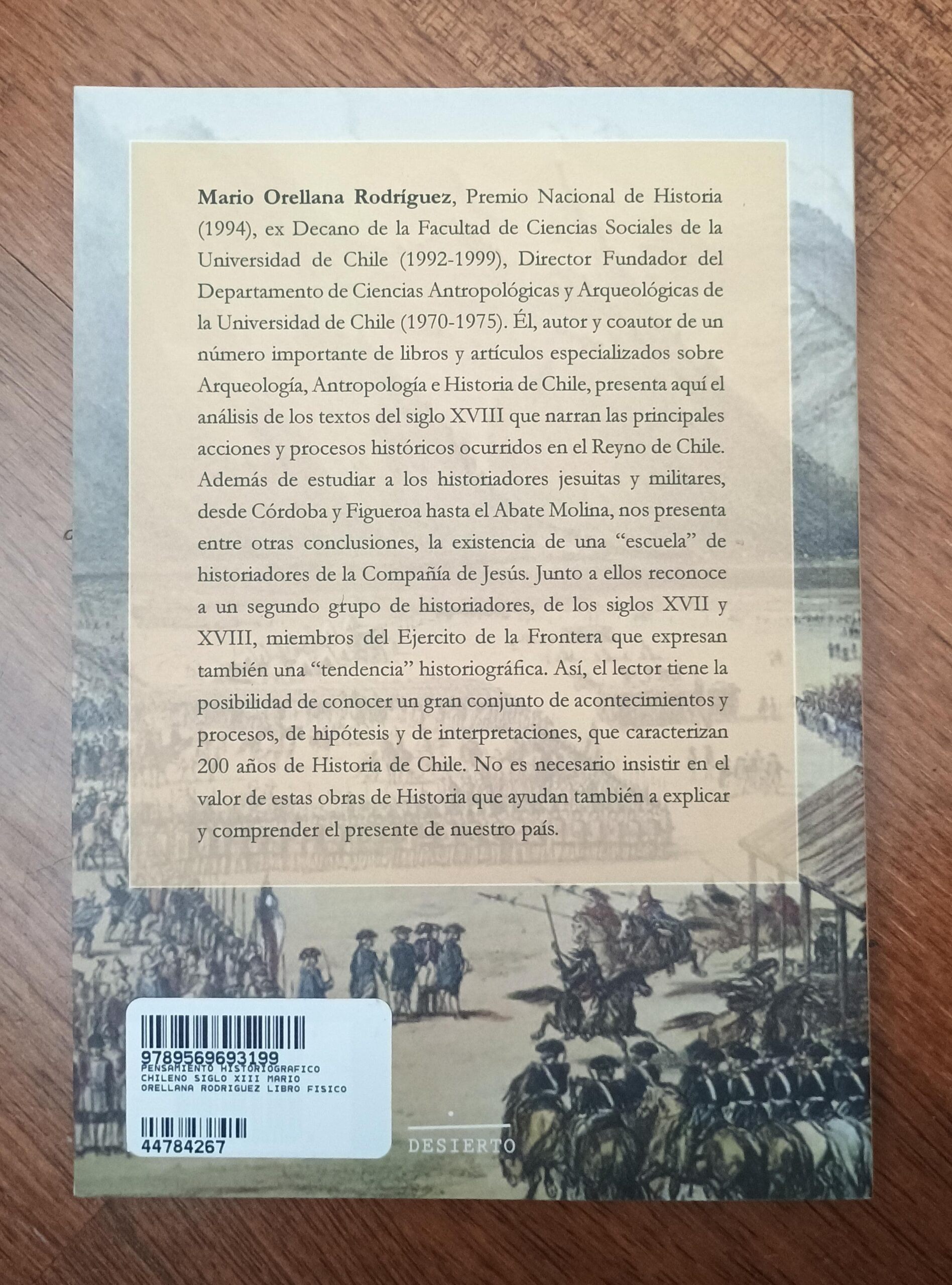 PENSAMIENTO HISTORIOGRÁFICO CHILENO (SIGLO XVIII) de Mario Orellana Rodríguez - Imagen 4