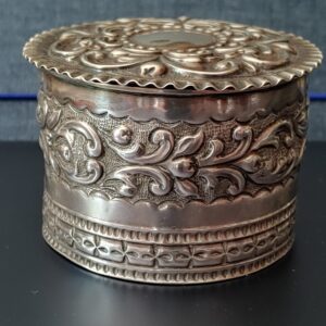 caja de plata inglesa 925, repujada