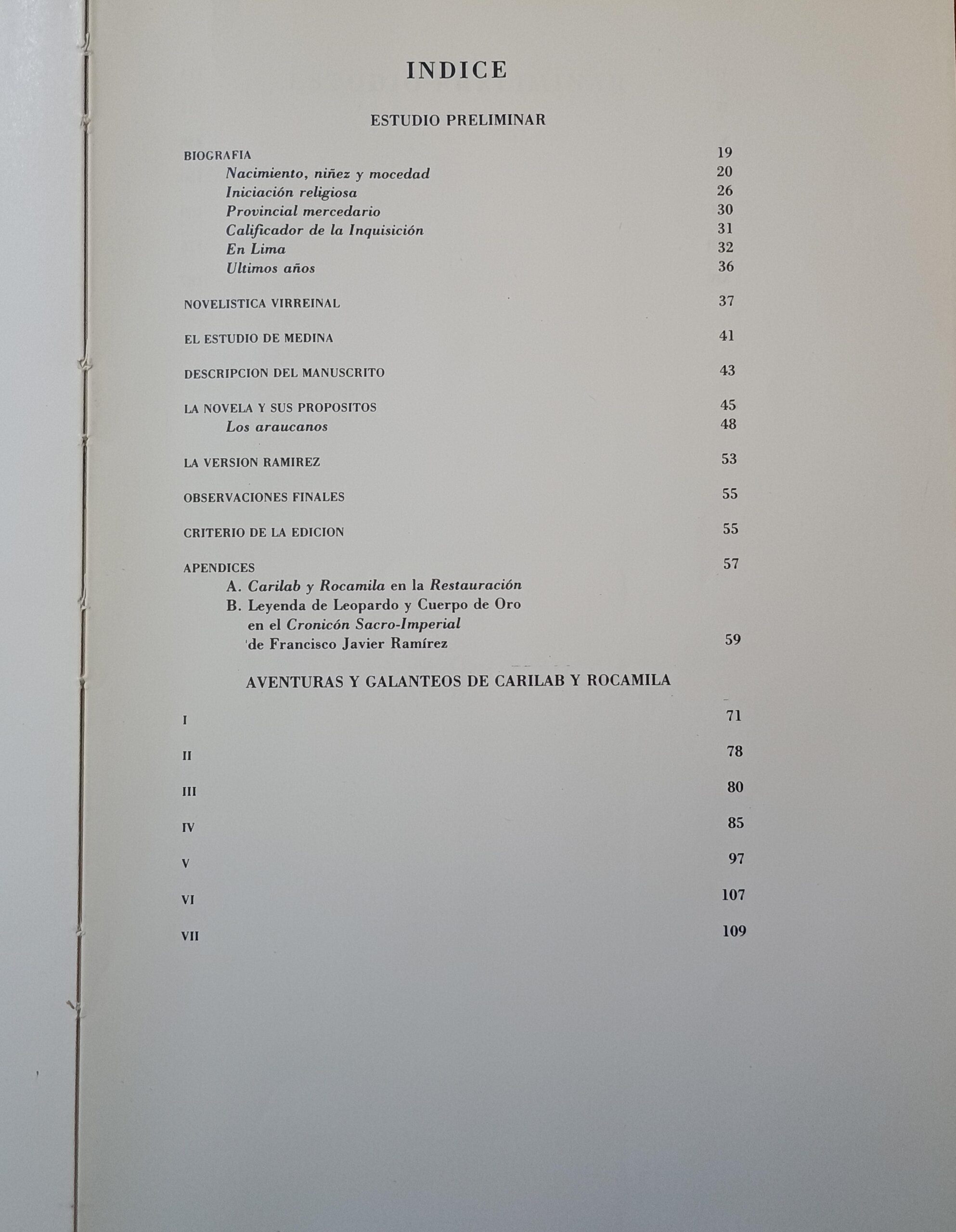 AVENTURAS Y GALANTEOS DE CARILAB Y ROCAMILA de Fray Juan de Barrenechea y Albis - Imagen 2