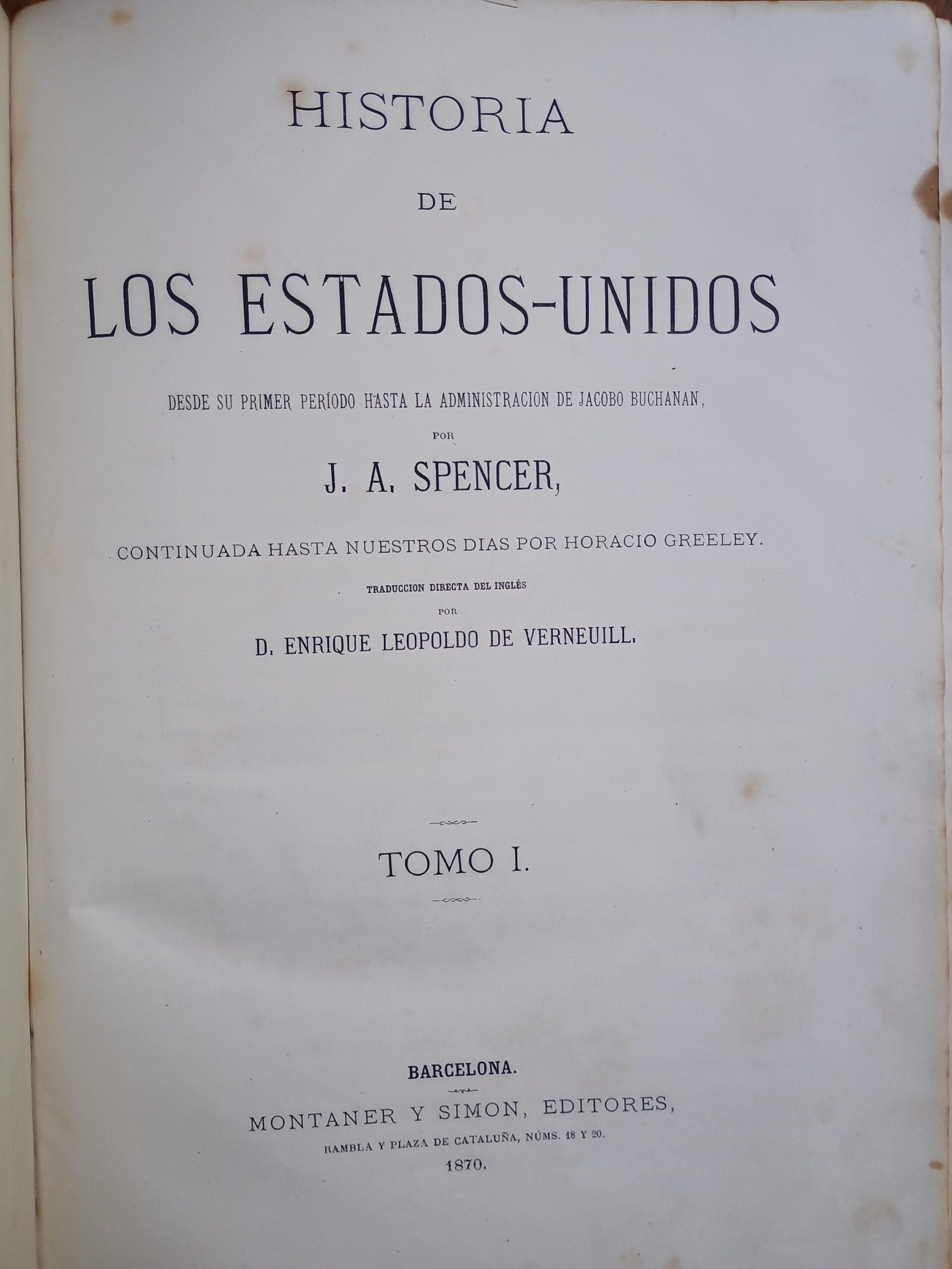HISTORIA DE LOS ESTADOS UNIDOS de J. A. Spencer - Imagen 2