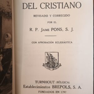 MANUAL DEL CRISTIANO de Jaime Pons