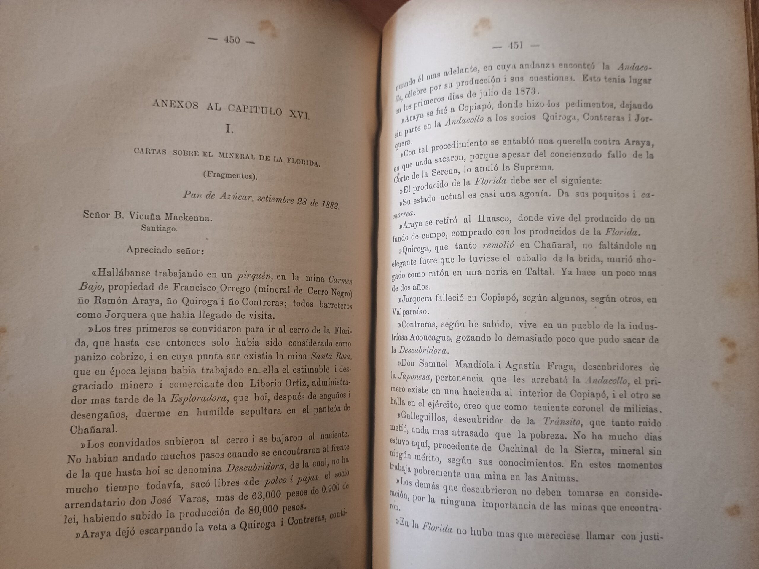 EL LIBRO DE LA PLATA de B. Vicuña Mackenna - Imagen 4