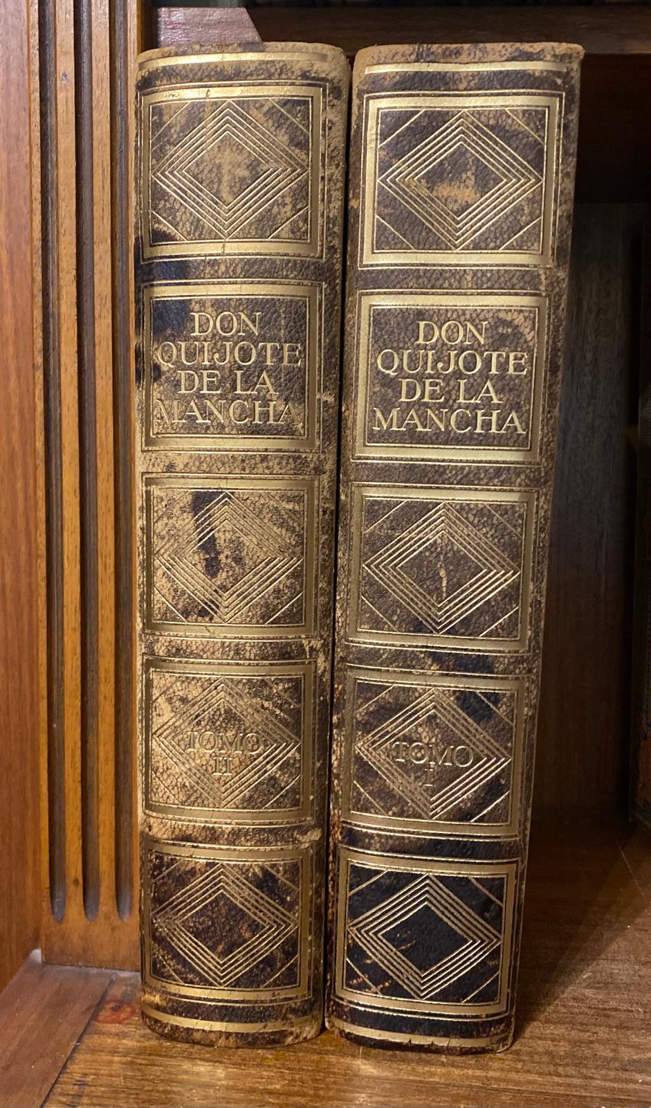 DON QUIJOTE DE LA MANCHA, TOMO I Y II de Miguel S. Oliver Edición de Lujo 1954