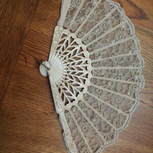 ABANICO VINTAGE DE ENCAJE